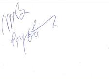 The Grandmothers autographs signed 10x15 cm index card 