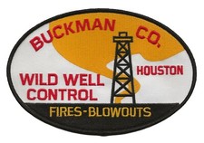 The Hellfighters Buckman Co. oil well firefighter John Wayne 7" movie prop patch