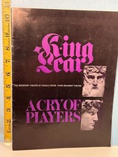 1968 The Reperatory Theater Lincoln Center: King Lear & A Cry of Players