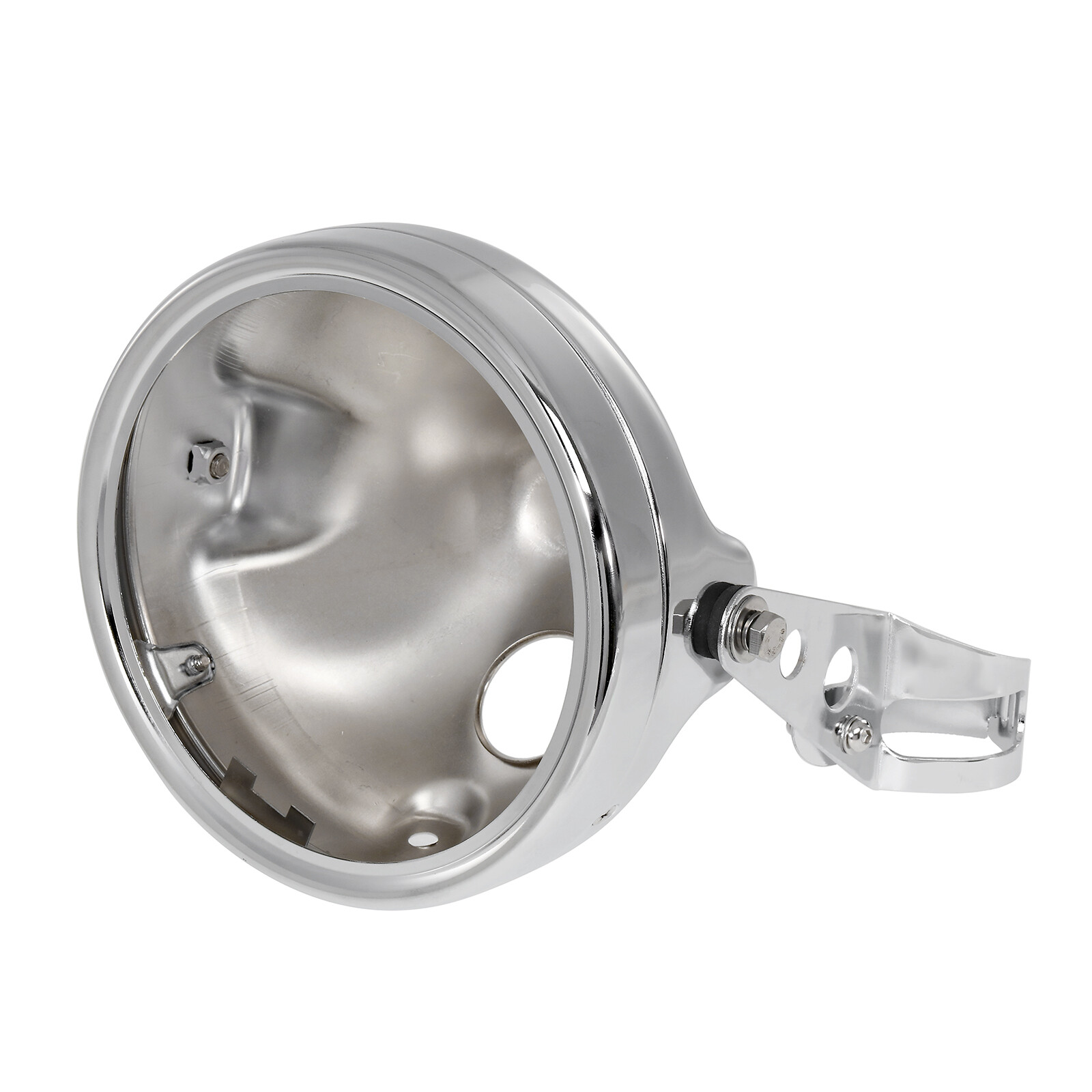 7" Headlight Round Housing Bucket Shell For Harley Heritage Fatboy Softail eBay