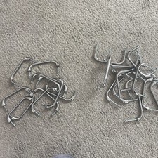 24 Chrome Metal D Handle Pull Door Cupboard Wardrobe with screws