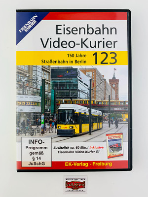 EISENBAHN KURIER DVD 8523/123 - 150 Jahre Straßenbahn Berlin - 120 min. NEU!