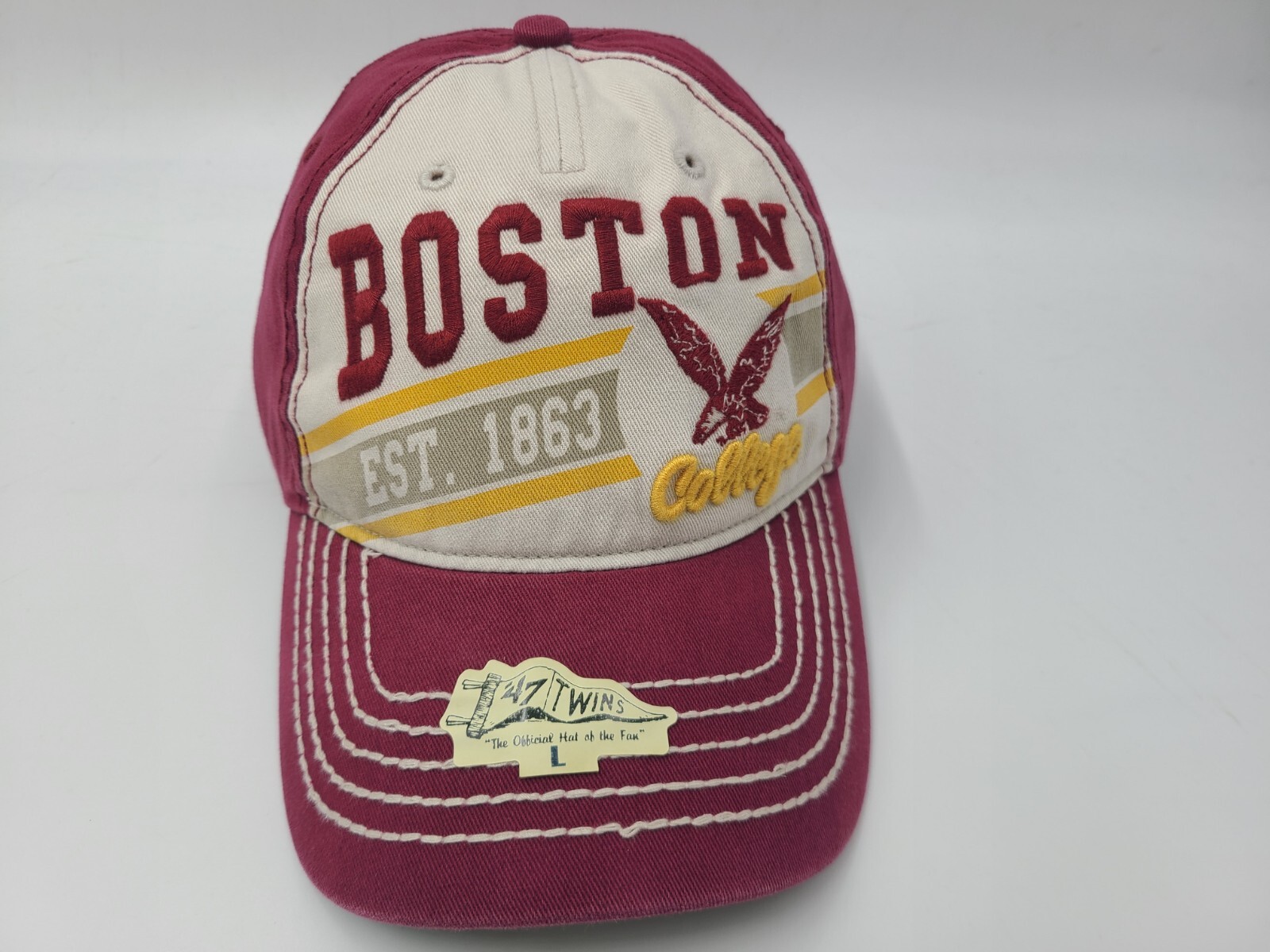 Boston College Eagles 47 Brand Twins Franchise Fitted NCAA Cap for Men and Women  