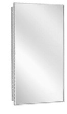 Bradley 175-10 Stainless Steel Adjustable Shelf Semi-Recessed Medicine Cabinet