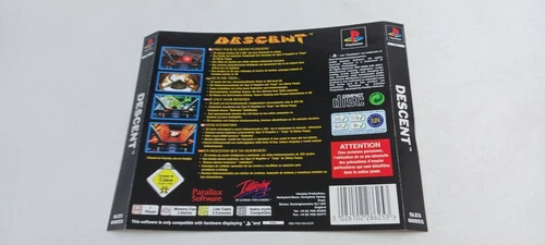 Sony Playstation 1 PS1 Descent Backcover