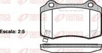 Remsa BremsbeläGe Hinten FüR Jeep Grand Cherokee IV Chrysler 300 C Touring