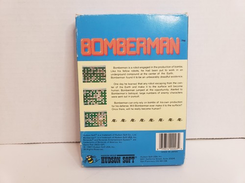 Bomberman CIB Original Nintendo NES Game 1987 Tested, Clean, Round SOQ - Picture 2 of 12