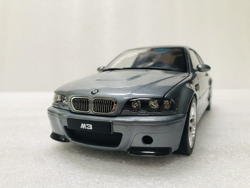 1/18 Norev 2003 BMW M3 CSL E46 Grey Metallic Diecast With Opening Limited - Picture 8 of 24