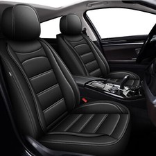 For Mazda 6 2010-2021 Car 5 Seat Cover Cushion Pad Full Set Faux Leather Black