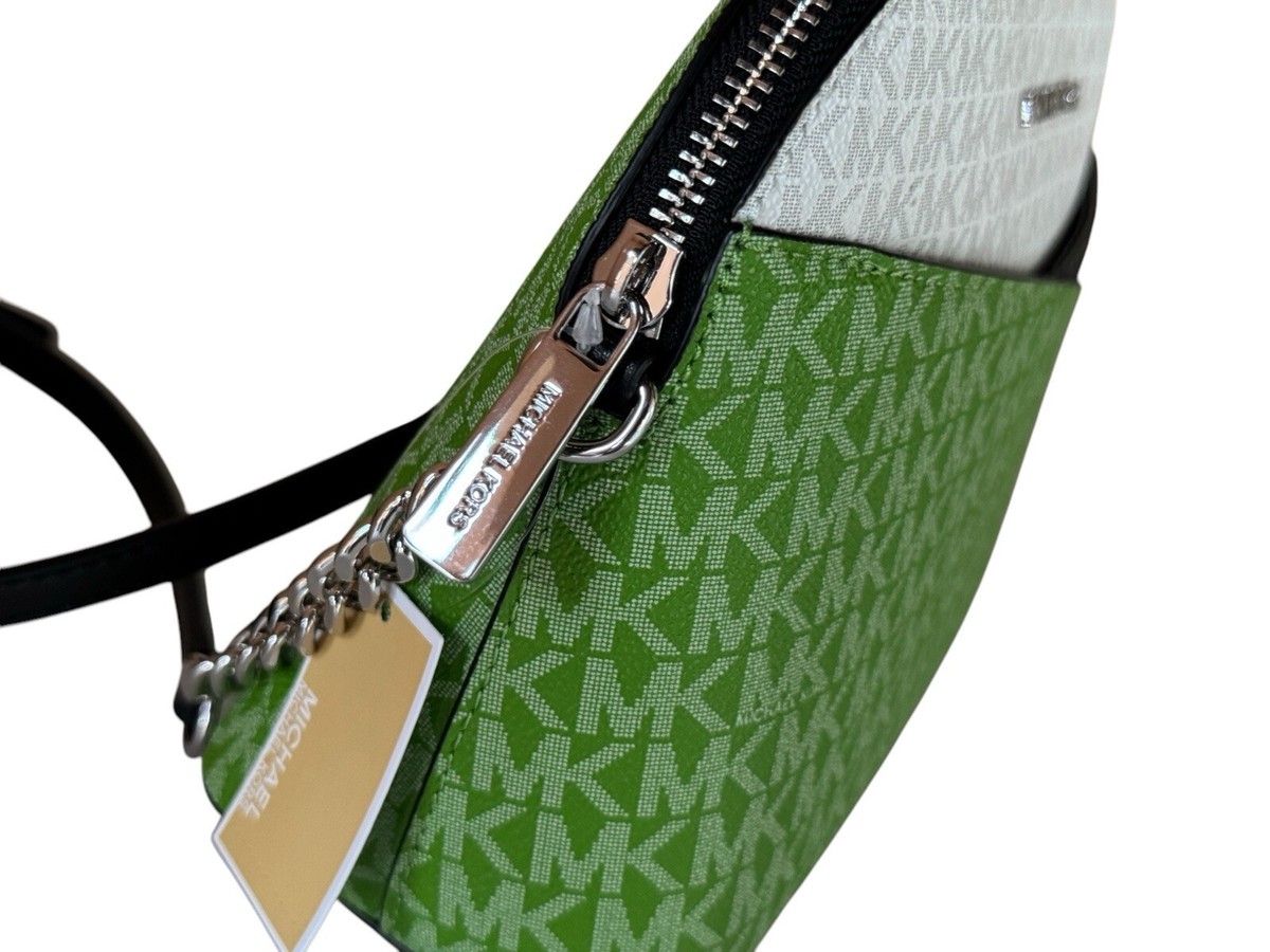 MICHAEL KORS JET SET TRAVEL DOME SHOULDER CROSSBODY BAG JUNGLE