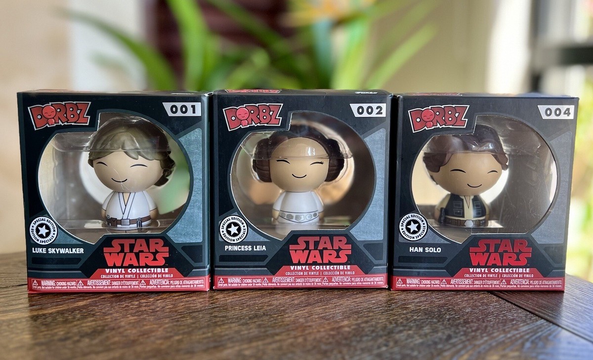 Funko Dorbz STAR WARS Lot of 10 (#001-#008 & #25) + Bonus