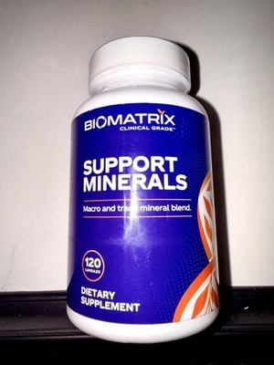 Support Minerals (120 Capsules) Macro & Trace Minerals with Calcium, Magnesium