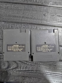 NES Vintage Nintendo Game Lot Of (2) Adventures Of Bayou Billy & Wrestler Mania