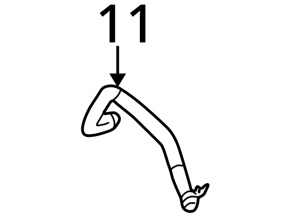 适合 2003 - 2004 年凯迪拉克 CTS 软管辐射 TK ENG 25740125 - 全新原始设备制造商 25740125 — 第 3/3 张图片