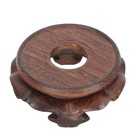 Solid Wood Base Decorative Potting Planter Stand Woman Circular Flowerpot