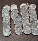 1943-D 1c BU Lincoln Head STEEL Cent Penny Roll of 50 Coins