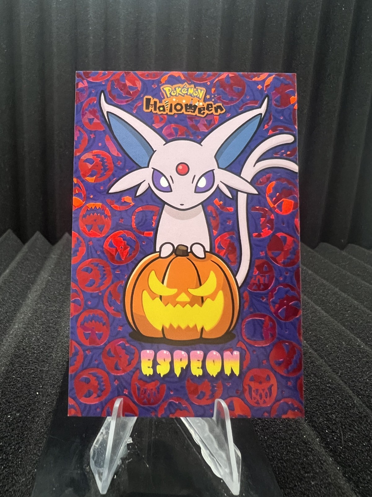 Espeon - Red Holo Box Hit - Halloween Card Database - Pokemon