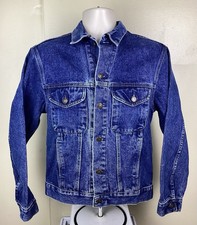 Vtg 80s Gap Pioneer Denim Trucker Jacket Blue XS Made In USA Jean