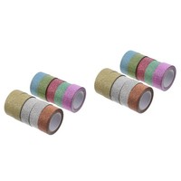 10 StüCk Diy Dekorative Glitzer-BäNder Washi-BäNder Zum Verpacken Von