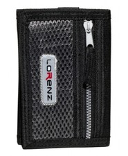 Lorenz Trifold Sports Wallet with Belt Hook & Back Zip Lightweight Nylon Wallet