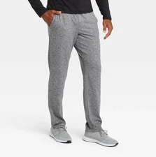 All in Motion Men's Soft Stretch Tapered Joggers Gray XXL