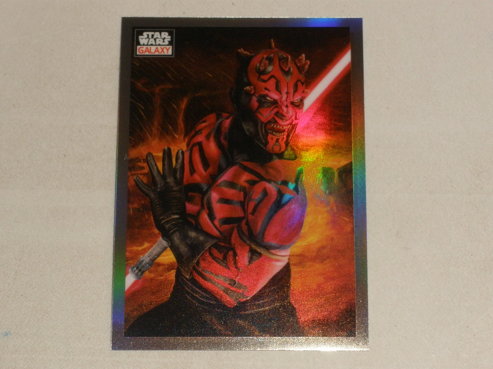 2023 Topps Chrome Star Wars Galaxy Refractor #56 Maul's Rage