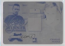 2014-15 ITG Heroes and Prospects Printing Plate Black 1/1 Charlie Hodge 0c3