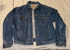 Vintage Levis 71506 0216 Denim Trucker Jacket Mens 46L Made in USA Blue Jean