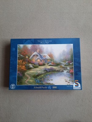 Puzzle 1000 Teile, Thomas Kinkade, Everett's Cottage, Nr. 57451, 652 X 476 mm