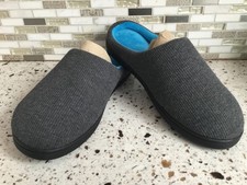 RockDove Memory Foam Breathe Waffle Knit GrayBlack Slip On Slippers Medium 9-10