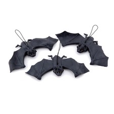 12 Pcs Fake Bat Hanging Pendant Halloween Spooky Decoration Party Props