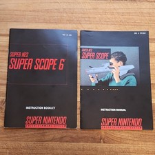 Nintendo Super Scope 6 Original Manual Bookle...