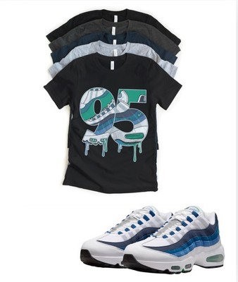 AM BB Max 95 Drippy Slate Sneaker Matching T-Shirt Sneakerhead Streetwear