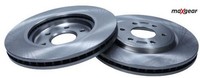 2X Bremsscheibe Maxgear 19-1815 2 Bremsscheiben Vorderachse Vorne FüR Nissan
