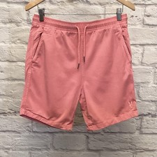 Psycho Bunny 18-20 XL Boys Shorts Pink Elastic Drawstring Waist Pockets Stretch