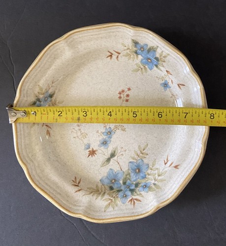 Set Of 5 Mikasa Garden Club Day Dreams 7 7/8” Salad Bread Plates Blue Floral - Picture 6 of 6