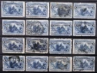 US Stamp Collection 1893 1c Columbian Exposition Lot of 16 Scott # 230 Used
