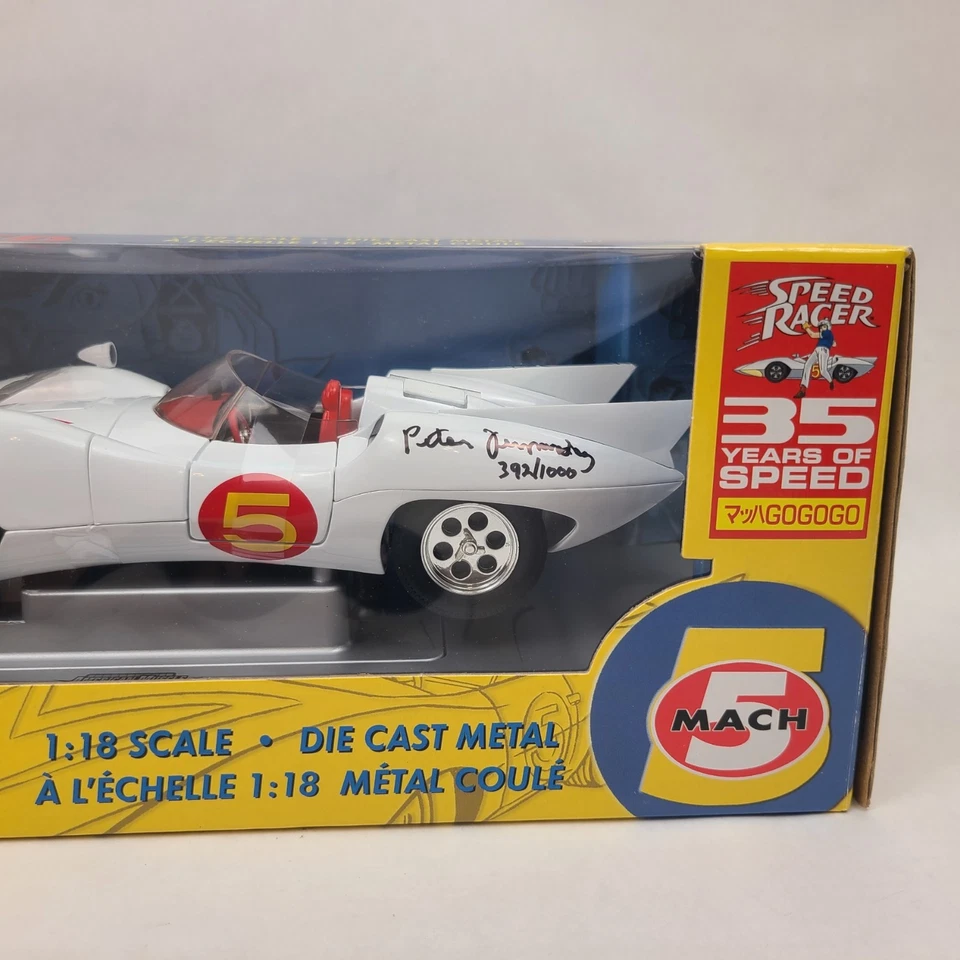 Speed Racer Mach 5 Coche Diecast Escala 1:18 Firmado Peter Fernández Autografiado Foto 4 de 4