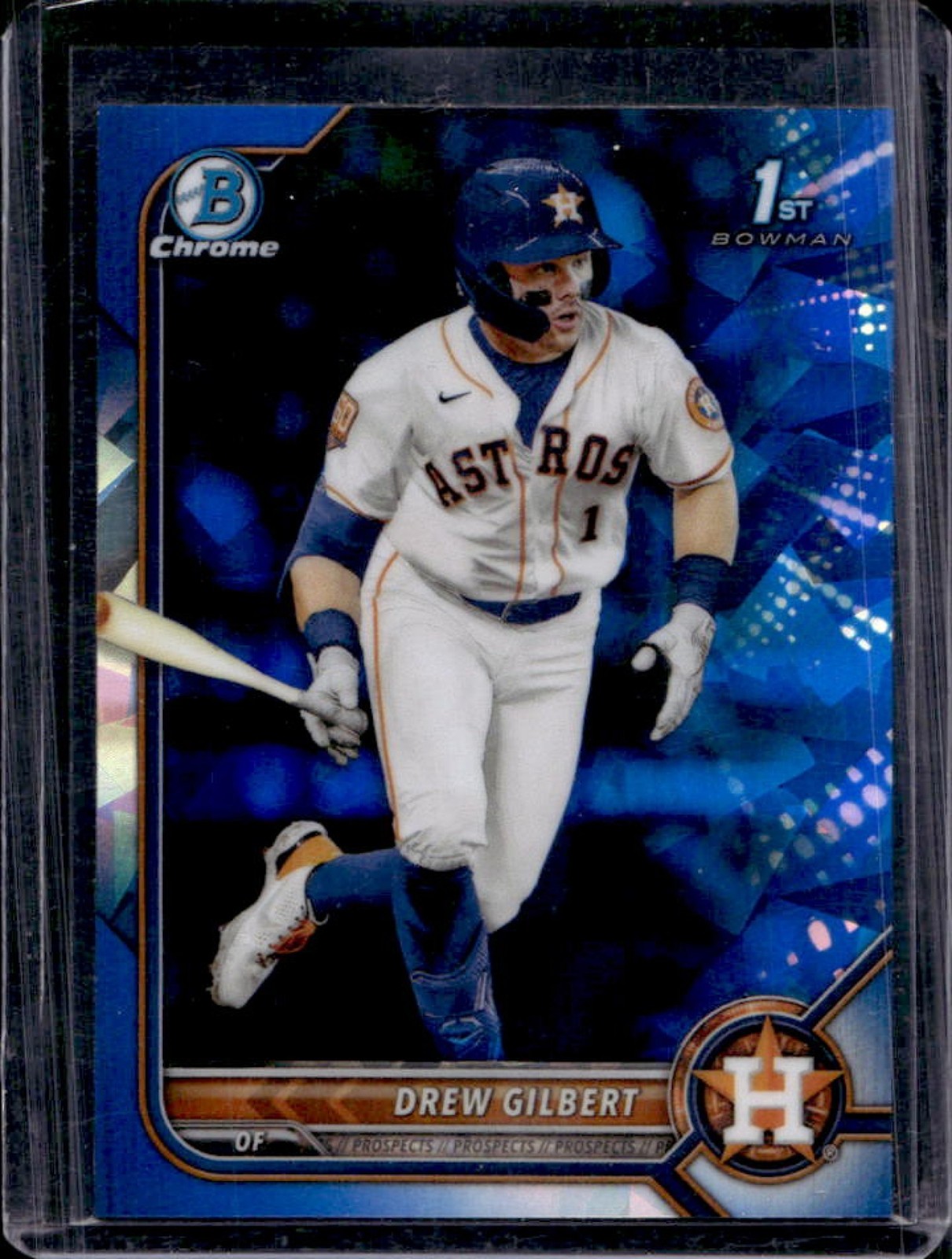 2022 Bowman Draft Sapphire Drew Gilbert Chrome 1st Prospect #BDC-152 Astros