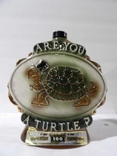 Jim Beam Are You A Turtle Decanter - Short Neck