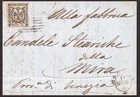 Italy Modena, 25 c. isolated on letter for Venice - IA64