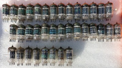 Various 5687 Electron Tubes  (Lot of 36pcs) Used-Untested As Removed