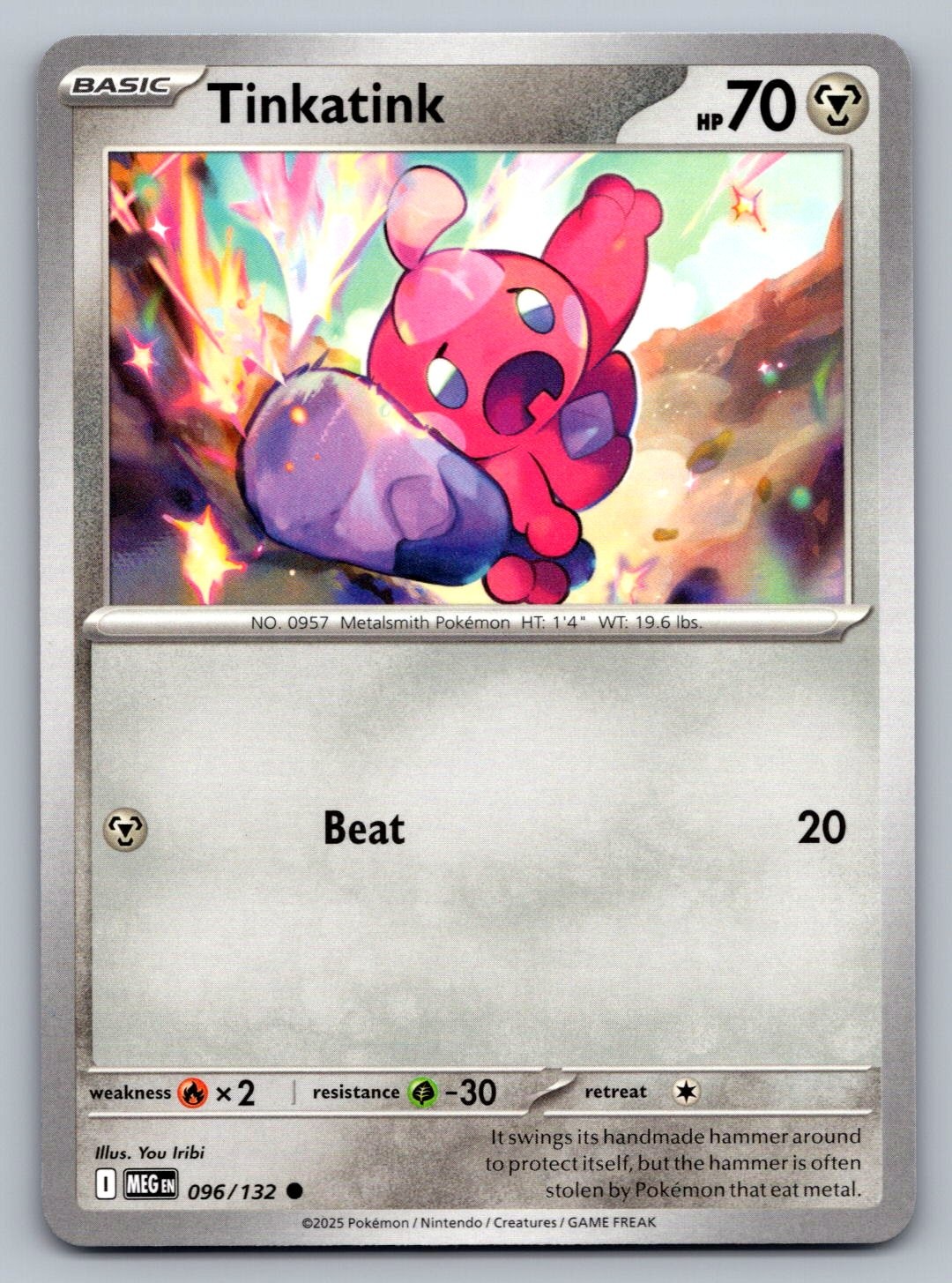 Pokemon TCG ME01: Mega Evolution Tinkatink 096/132