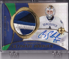 Cory Schneider 2008-09 UD Autographed Ultimate Rookie, Patch & # 4 of 25