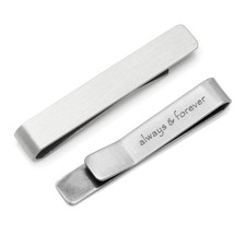 Always and Forever Hidden Message Tie Bar