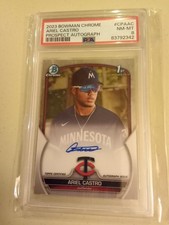 2023 Bowman Chrome Ariel Castro AUTOGRAPH #CPA-AC Graded PSA 8