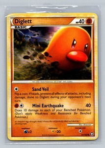 Pokemon Diglett Triumphant 61/102 Light Play LP+ or Better