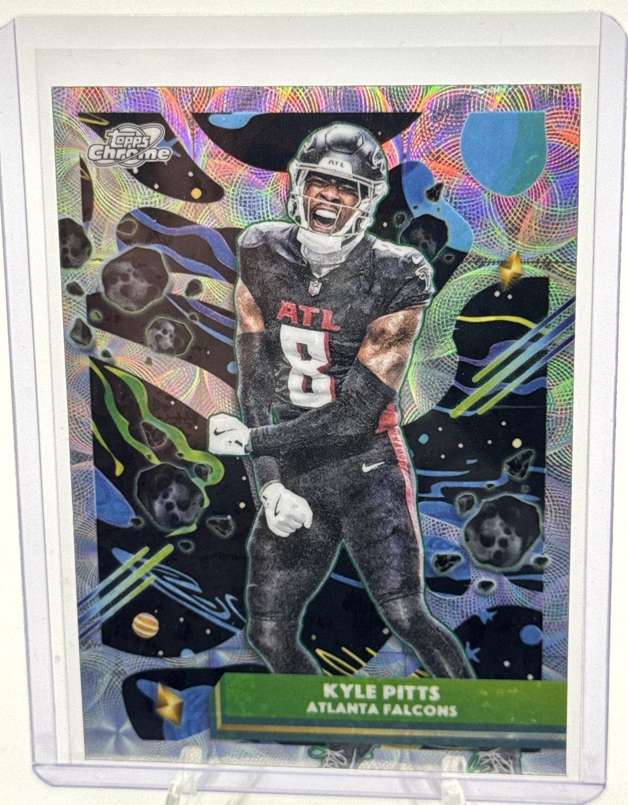 2025 Topps Cosmic Chrome Kyle Pitts #6 Nucleus Refractor Falcons