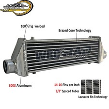 Fits 28x7x2.5 Full Aluminum High Performance Turbocharger Intercooler Universal Fits 28x7x2.5 Full Aluminum High Performance Turbocharger Intercooler Universal