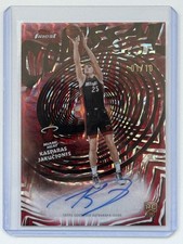 2025-26 Topps Finest Kasparas Jakucionis Colossal Shots Auto RC 01/10 Miami Heat